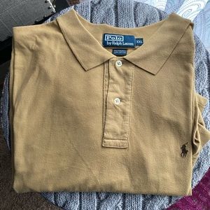 Brown on brown polo, cotton